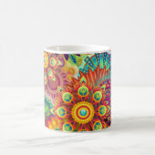 Mandala abstraktes geistiges psychedelisches kaffeetasse (Mittel)