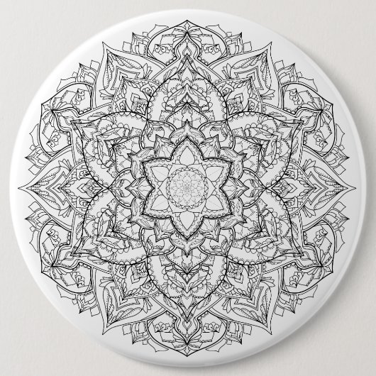 Mandala-Abzeichen Button (Vorderseite)