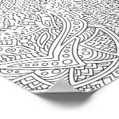 Mandala Adult Coloring Poster (Ecke)