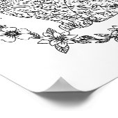 Mandala Adult Farbe der Doodle Farbe Poster (Ecke)
