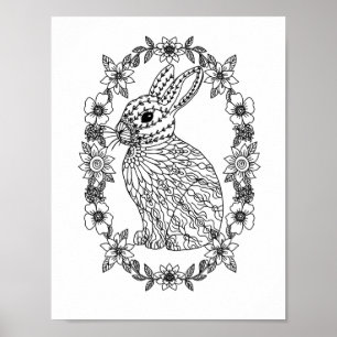 Mandala Adult Farbe der Doodle Farbe Poster