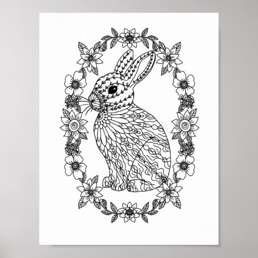 Mandala Adult Farbe der Doodle Farbe Poster (Vorne)