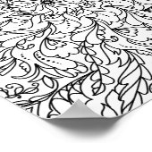 Mandala Adult Farbe der Doodle Farbe Poster (Ecke)