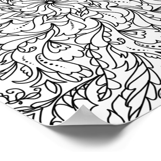 Mandala Adult Farbe der Doodle Farbe Poster (Ecke)