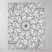 Mandala Adult Farbe der Doodle Farbe Poster (Vorne)