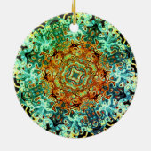 Mandala-ähnliche farbenfrohe Muster (Mandala-Monst Keramik Ornament (Hinten)