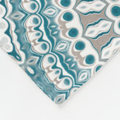 Mandala, Aquamarin an der Küste und Sand Ocean Ins Fleecedecke (Ecke)