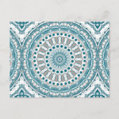 Mandala, Aquamarin an der Küste und Sand Ocean Ins Postkarte (Vorderseite)