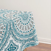 Mandala, Aquamarin an der Küste und Sand Ocean Ins Tischdecke (Beispiel)