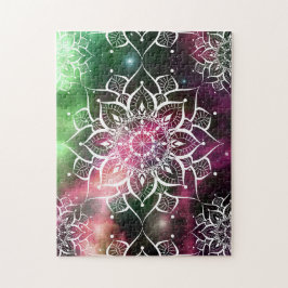 Mandala Aquarellnebel-Yoga-Zen Puzzle