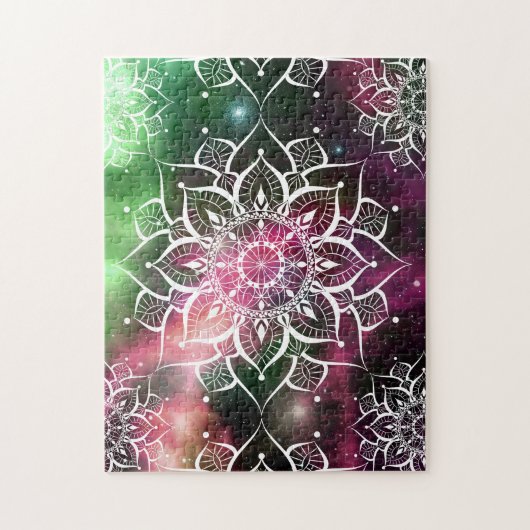 Mandala Aquarellnebel-Yoga-Zen Puzzle (Vertikal)