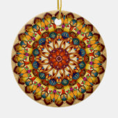 Mandala Ararat V2 Keramik Ornament (Vorne)