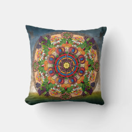 Mandala-armenische Trauben-dekoratives Kissen