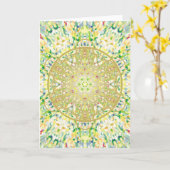 Mandala Art. 2 Karte (Gelbe Blume)