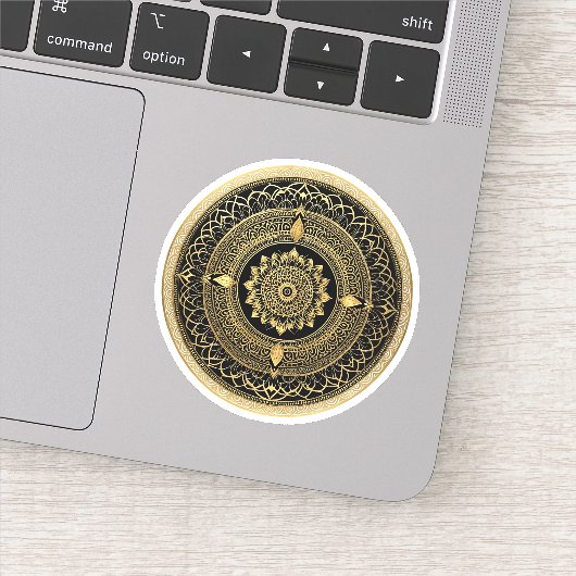 Mandala Art Aufkleber (Detail)