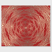 Mandala Art Boho Chic Elegante Geschenkpapier (Flach)