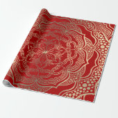 Mandala Art Boho Chic Elegante Geschenkpapier (Ungerollt)