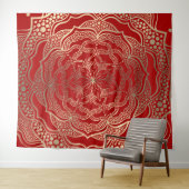 Mandala Art Boho Chic Elegante Wandteppich (Beispiel (Horizontal))