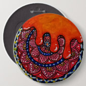 Mandala Art Buttons & Patches. (Vorne & Hinten)