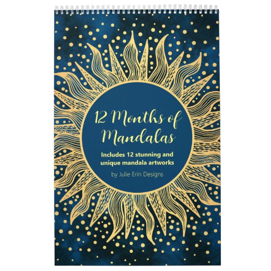 Mandala Art Calendar - 12 Monate Mandalase Kalender (Titelbild)