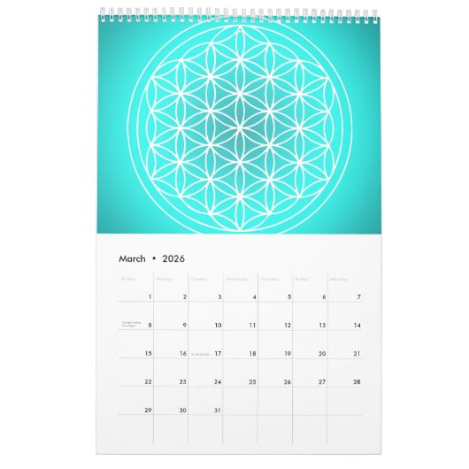 Mandala Art Calendar - 12 Monate Mandalase Kalender (Mär 2026)