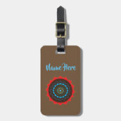 Mandala Art custom Luggae Tags Gepäckanhänger (Vorderseite vertikal)
