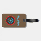 Mandala Art custom Luggae Tags Gepäckanhänger (Rückseite horizontal)