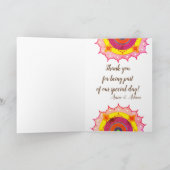 Mandala Art Danke für die Hochzeitkarte (Innenseite)