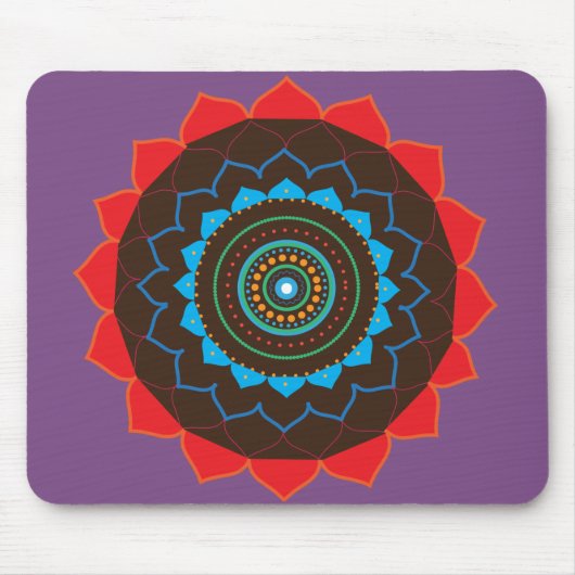 Mandala Art Foto Mousepad (Vorne)