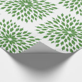 Mandala Art Green Chili Paprikaschoten Geschenkpapier (Ecke)