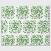 Mandala Art Green Chili Paprikaschoten Geschenkpapier (Flach)