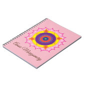 Mandala Art , Individuelle Name Spiral Notebook Notizblock (Linke Seite)
