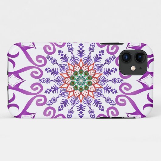 Mandala Art iPhone Gehäuse-Abdeckung Case-Mate iPhone Hülle (Rückseite (Horizontal))