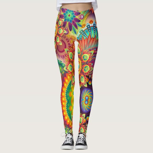 Mandala Art Leggings (Vorderseite)