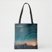 Mandala Art Night Sky Stars Custom Text Breaathe Tasche (Vorderseite)