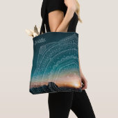 Mandala Art Night Sky Stars Custom Text Breaathe Tasche (Von Nahem)