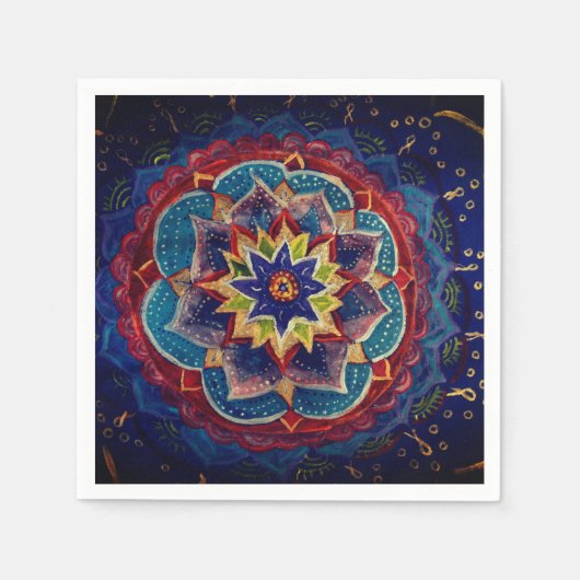 Mandala Art Paper Napkins Serviette (Vorderseite)