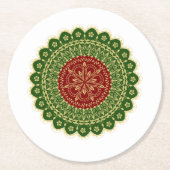 Mandala Art Paper Untersetzer (Vorderseite)