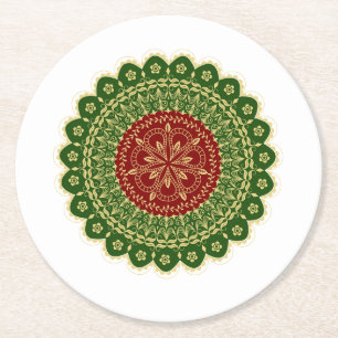 Mandala Art Paper Untersetzer