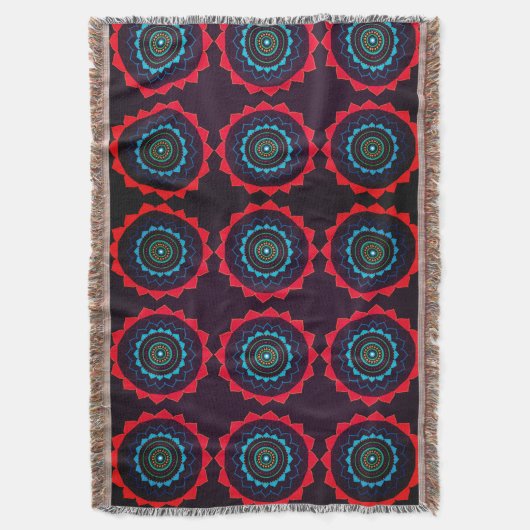 Mandala Art Pattern Decke (Vorderseite Vertikal)