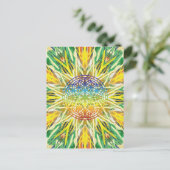 Mandala Art Postkarte (Stehend Vorderseite)