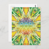 Mandala Art Postkarte (Vorne/Hinten)