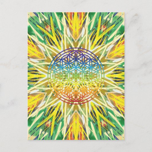 Mandala Art Postkarte (Vorderseite)