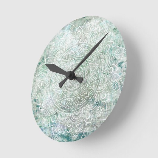 Mandala Art Runde Wanduhr (Winkel)