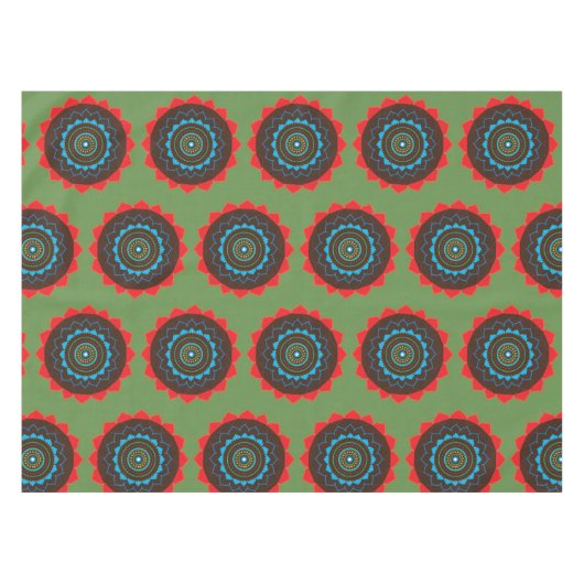 Mandala Art Table Tuch Tischdecke (Vorderseite (Horizontal))