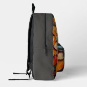Mandala Art Textured Blume Bedruckter Rucksack (Links)