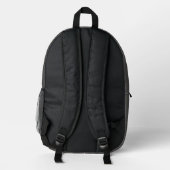 Mandala Art Textured Blume Bedruckter Rucksack (Rückseite)
