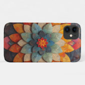 Mandala Art Textured Blume Case-Mate iPhone Hülle (Rückseite (Horizontal))