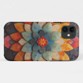 Mandala Art Textured Blume Case-Mate iPhone Hülle (Rückseite (Horizontal))