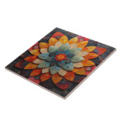 Mandala Art Textured Blume Fliese (Seite)